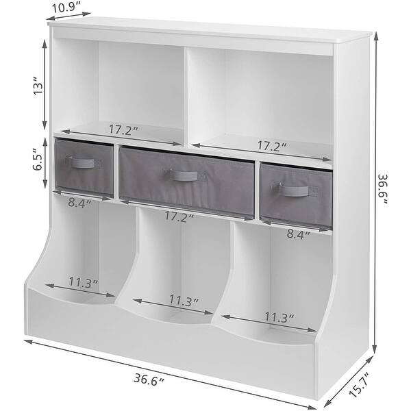 utex toy storage organizer with bookcase